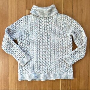 Lands end chunky knit wool sweater M